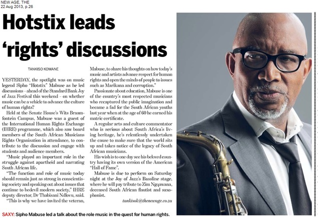 Hotstix leads 'rights' discussions